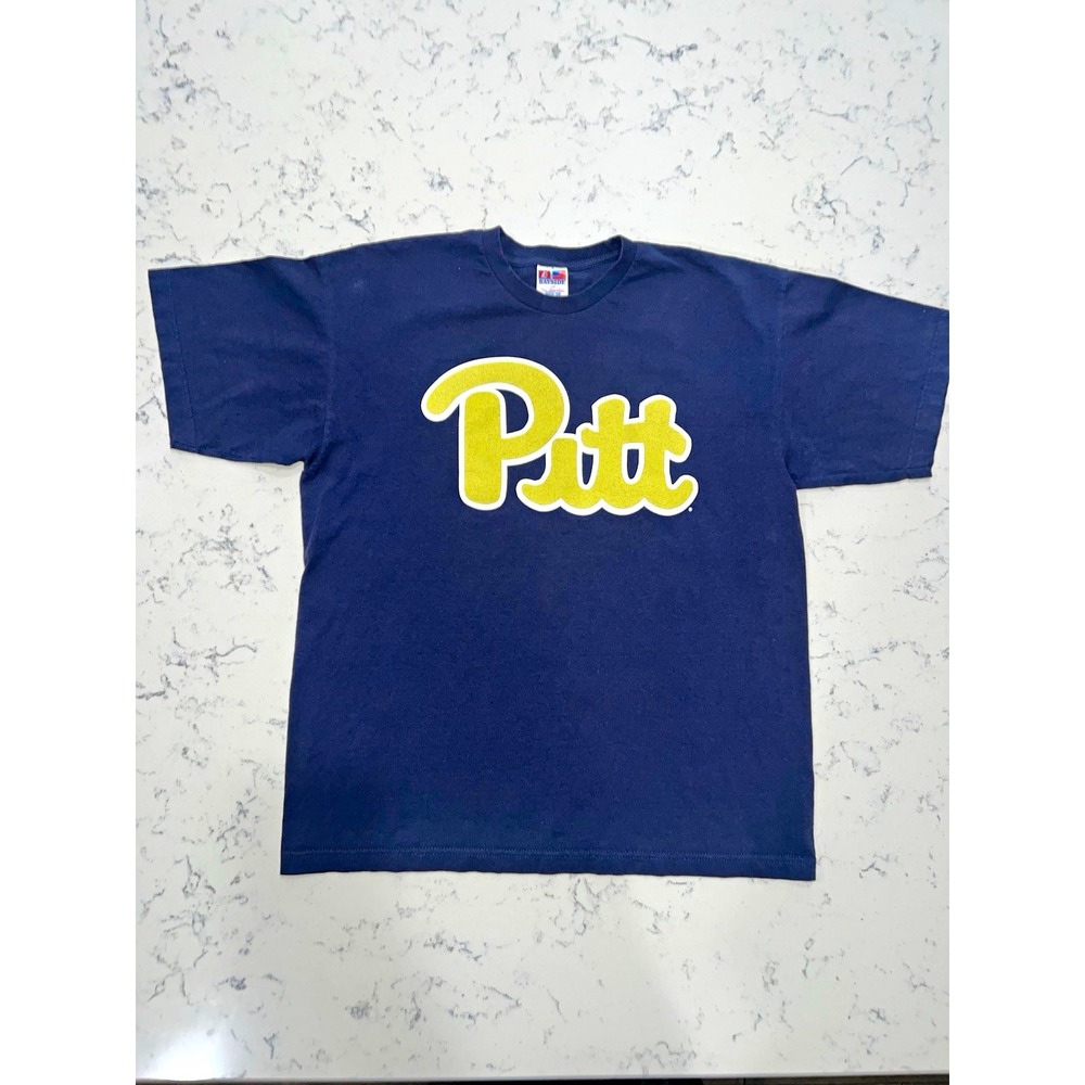 Pitt Panthers NCAA College Fan Blue T-Shirt Size L